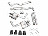 AWE 2024 Ford Mustang GT Fastback S650 RWD SwitchPath Catback Exhaust w/ Quad Diamond Black Tips AWE Tuning Catback  AXOPROS