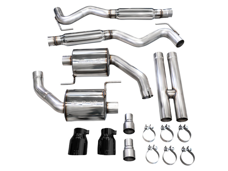 AWE 2024 Ford Mustang GT Fastback S650 RWD Touring Catback Exhaust w/ Dual Diamond Black Tips AWE Tuning Catback  AXOPROS