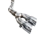 AWE 21-25 Ford F150 (14th Gen Reg Cab) Cat-Back Exhaust - 4.5in Dual Side Exit Chrome Tips AWE Tuning Catback  AXOPROS