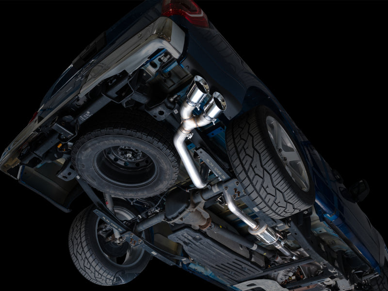 AWE 21-25 Ford F150 (14th Gen Reg Cab) Cat-Back Exhaust - 4.5in Dual Side Exit Chrome Tips AWE Tuning Catback  AXOPROS