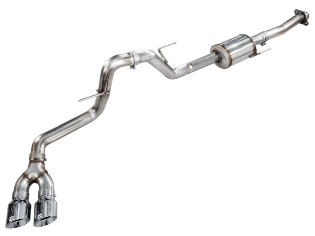 AWE 21-25 Ford F150 (14th Gen Reg Cab) Cat-Back Exhaust - 4.5in Dual Side Exit Chrome Tips AWE Tuning Catback  AXOPROS