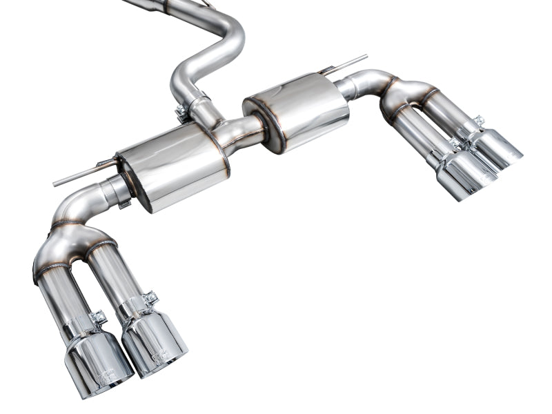 AWE 22-24 Audi 8Y S3 Touring Edition Exhaust - Chrome Silver Tips AWE Tuning Catback  AXOPROS