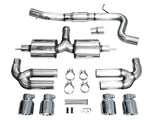 AWE 22-24 Audi 8Y S3 Touring Edition Exhaust - Chrome Silver Tips AWE Tuning Catback  AXOPROS