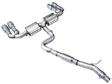 AWE 22-24 Audi 8Y S3 Touring Edition Exhaust - Chrome Silver Tips AWE Tuning Catback  AXOPROS