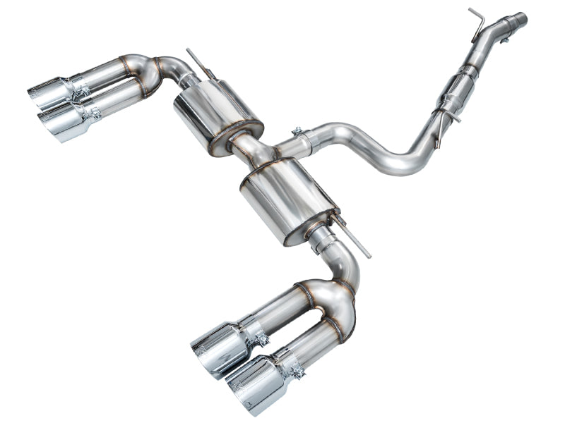 AWE 22-24 Audi 8Y S3 Touring Edition Exhaust - Chrome Silver Tips AWE Tuning Catback  AXOPROS