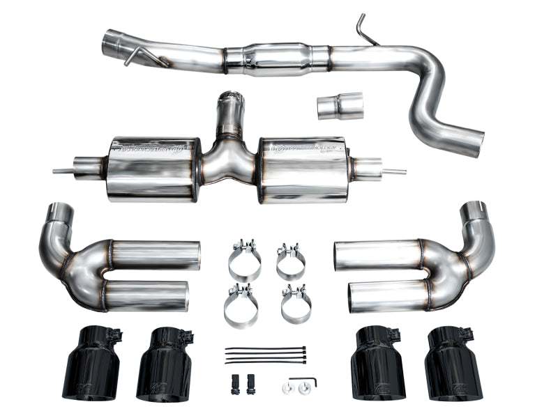 AWE 22-24 Audi 8Y S3 Touring Edition Exhaust - Diamond Black Tips AWE Tuning Catback  AXOPROS