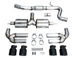 AWE 22-24 Audi 8Y S3 Touring Edition Exhaust - Diamond Black Tips AWE Tuning Catback  AXOPROS