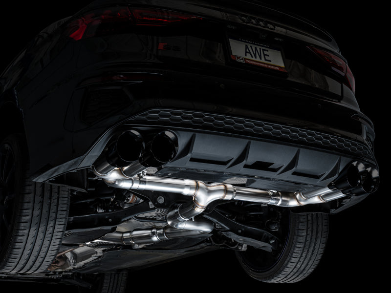 AWE 22-24 Audi 8Y S3 Track Edition Exhaust  - Diamond Black Tips AWE Tuning Catback  AXOPROS