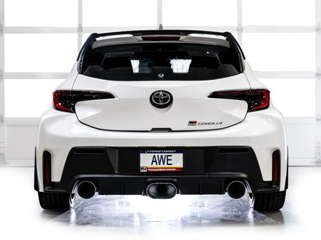 AWE 23-24 Toyota GR Corolla Touring Edition Catback Exhaust - Chrome Silver Tips AWE Tuning Catback  AXOPROS