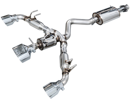 AWE 23-24 Toyota GR Corolla Touring Edition Catback Exhaust - Chrome Silver Tips AWE Tuning Catback  AXOPROS