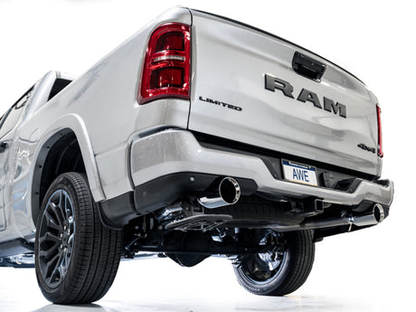AWE 25+ RAM 1500 3.0TT 0FG Catback Touring Exhaust - Chrome Silver Tips AWE Tuning Catback  AXOPROS