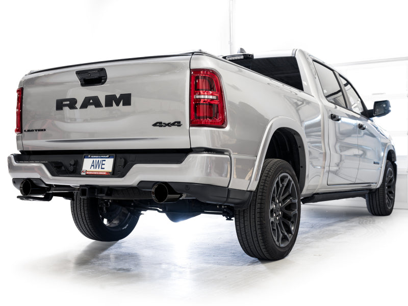 AWE 25+ RAM 1500 3.0TT 0FG Catback Touring Exhaust - Diamond Black Tips AWE Tuning Catback  AXOPROS