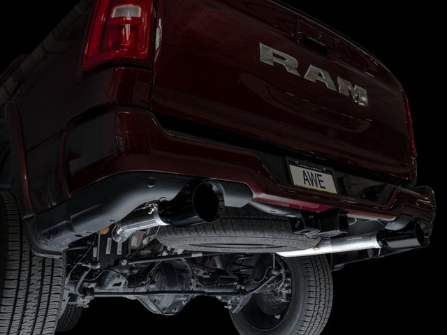 AWE 25+ RAM 1500 3.0TT 0FG Catback Touring Exhaust - Diamond Black Tips AWE Tuning Catback  AXOPROS