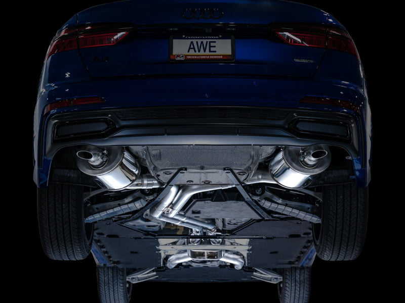 AWE Audi 2019-2023 C8 A6/A7 3.0T Touring Edition Cat-back Exhaust- Turn Downs AWE Tuning Catback  AXOPROS