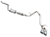 AWE Exhaust for 4th Gen Toyota Tacoma Dual Chrome Silver Tips AWE Tuning Catback  AXOPROS