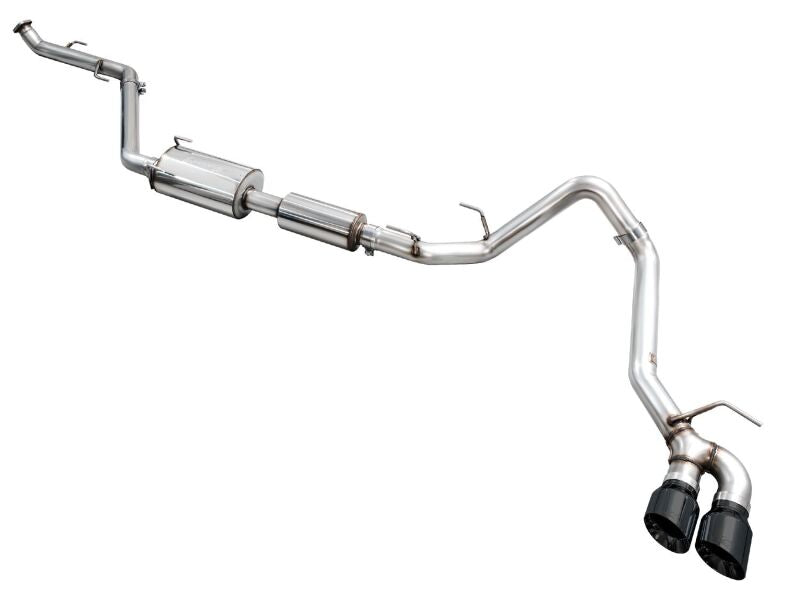 AWE Exhaust for 4th Gen Toyota Tacoma Dual Diamond Black Tips AWE Tuning Catback  AXOPROS