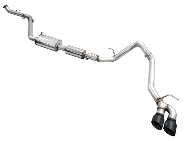 AWE Exhaust for 4th Gen Toyota Tacoma Dual Diamond Black Tips AWE Tuning Catback  AXOPROS