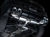AWE MK8 Volkswagen Golf R 3in Touring Edition Quad Exhaust - Chrome Silver Tips AWE Tuning Catback  AXOPROS