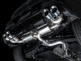 AWE MK8 Volkswagen Golf R 3in Touring Edition Quad Exhaust - Chrome Silver Tips AWE Tuning Catback  AXOPROS