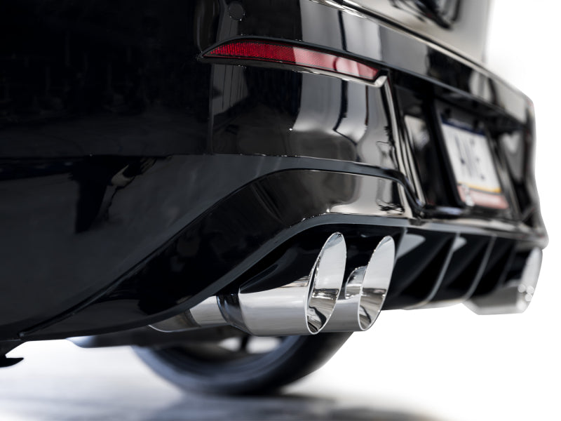 AWE MK8 Volkswagen Golf R 3in Track Edition Quad Exhaust - Chrome Silver Tips AWE Tuning Catback  AXOPROS