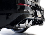 AWE MK8 Volkswagen Golf R 3in Track Edition Quad Exhaust - Chrome Silver Tips AWE Tuning Catback  AXOPROS