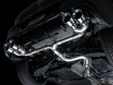 AWE MK8 Volkswagen Golf R 3in Track Edition Quad Exhaust - Chrome Silver Tips AWE Tuning Catback  AXOPROS