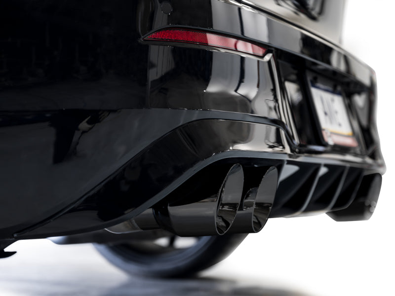 AWE MK8 Volkswagen Golf R 3in Track Edition Quad Exhaust - Diamond Black Tips AWE Tuning Catback  AXOPROS