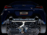 AWE Subaru BRZ/ Toyota GR86/ Toyota 86 Track Edition Cat-Back Exhaust- Chrome Silver Tips AWE Tuning Catback  AXOPROS