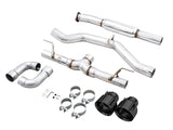 AWE Subaru BRZ / Toyota GR86 / Toyota 86 Track Edition Cat-Back Exhaust- Diamond Black Tips AWE Tuning Catback  AXOPROS