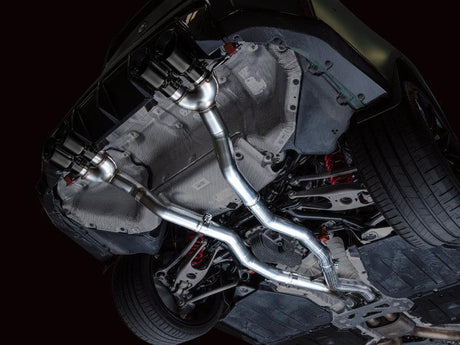 AWE Track Edition Catback Exhaust for BMW G8X M3/M4 - Diamond Black Tips AWE Tuning Catback  AXOPROS