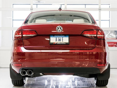 AWE Tuning 09-14 Volkswagen Jetta Mk6 1.4T Track Edition Exhaust - Chrome Silver Tips AWE Tuning Catback  AXOPROS