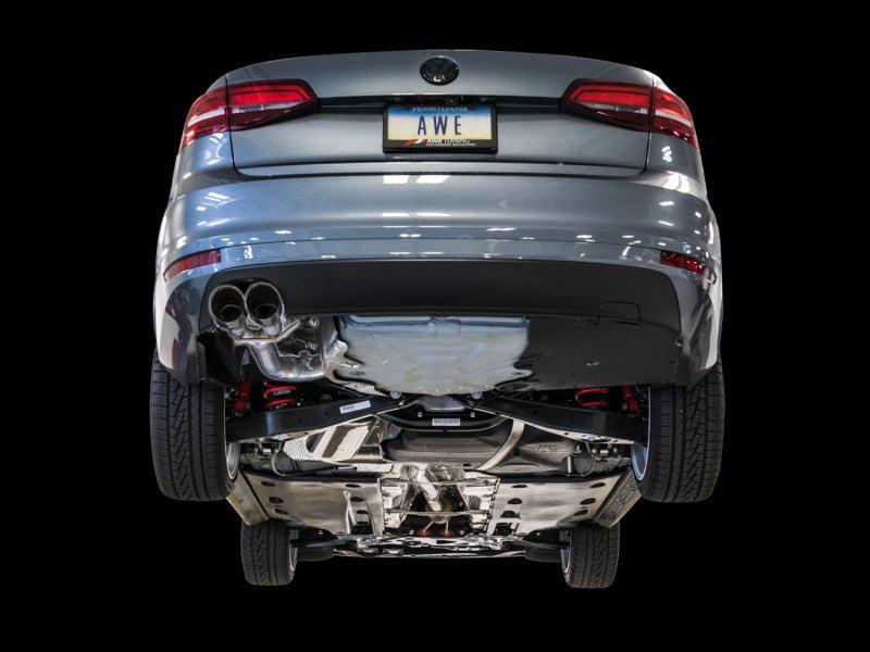 AWE Tuning 09-14 Volkswagen Jetta Mk6 1.4T Track Edition Exhaust - Chrome Silver Tips AWE Tuning Catback  AXOPROS