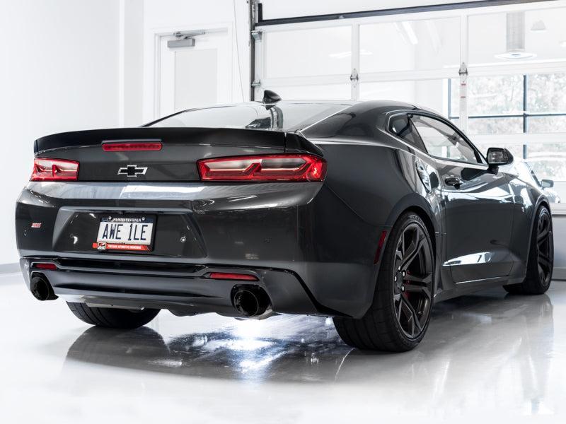 AWE Tuning 16-19 Chevrolet Camaro SS Axle-back Exhaust - Touring Edition (Diamond Black Tips) AWE Tuning Axle Back  AXOPROS