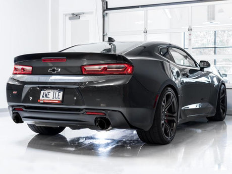 AWE Tuning 16-19 Chevrolet Camaro SS Axle-back Exhaust - Track Edition (Diamond Black Tips) AWE Tuning Axle Back  AXOPROS