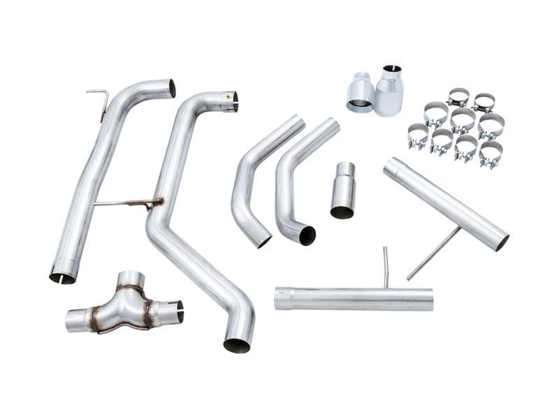 AWE Tuning 18-21 Volkswagen Jetta GLI Mk7 Track Edition Exhaust - Chrome Silver Tips (Fits OEM DP) AWE Tuning Catback  AXOPROS