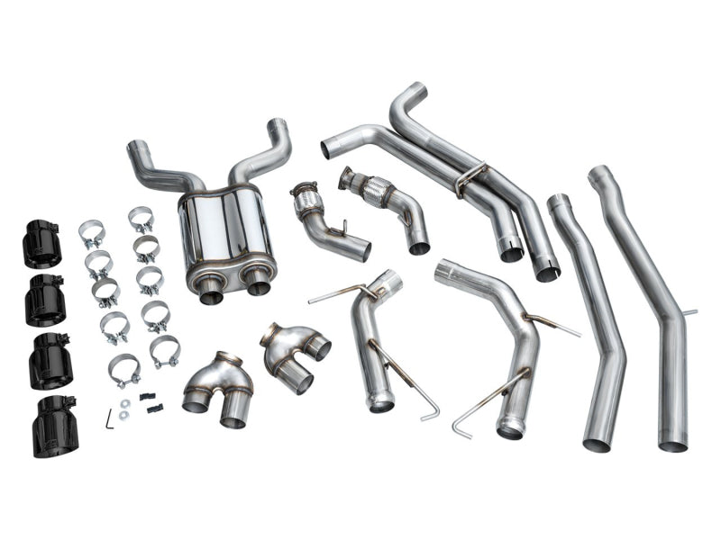 AWE Tuning 19-23 Audi C8 S6/S7 2.9T V6 AWD Track Edition Exhaust - Diamond Black Tips AWE Tuning Catback  AXOPROS