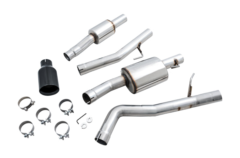 AWE Tuning 20-21 Jeep Gladiator JT 3.6L Tread Edition Cat-Back Single Side Exhaust - Diamond Blk Ti AWE Tuning Catback  AXOPROS