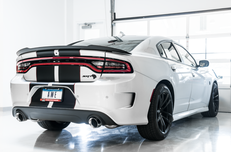 AWE Tuning 2015+ Dodge Charger 6.4L/6.2L SC Non-Resonated Touring Edition Exhaust - Silver Tips AWE Tuning Catback  AXOPROS