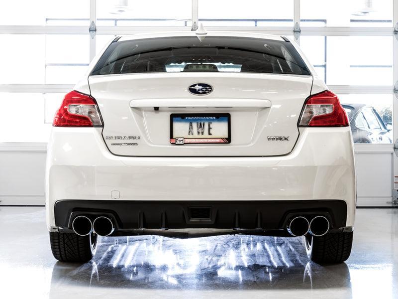 AWE Tuning 2015+ Subaru WRX VA Sedan Touring Edition Exhaust - Chrome Silver Tips (102mm) AWE Tuning Catback  AXOPROS