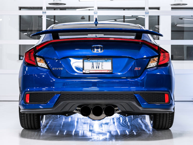 AWE Tuning 2016+ Honda Civic Si Touring Edition Exhaust w/Front Pipe & Triple Diamond Black Tips AWE Tuning Catback  AXOPROS