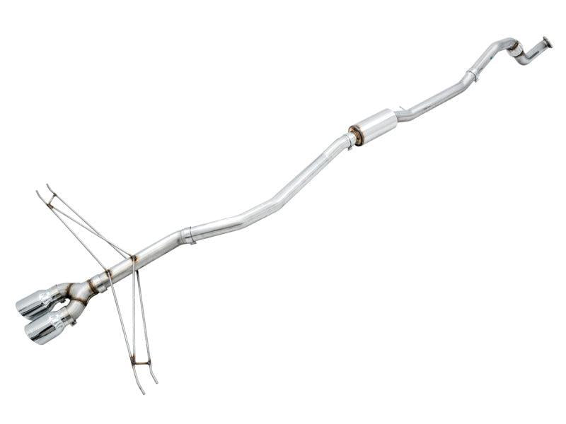 AWE Tuning 2016+ Honda Civic Si Track Edition Exhaust w/Front Pipe & Dual Chrome Silver Tips AWE Tuning Catback  AXOPROS