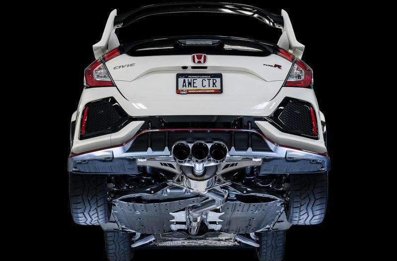 AWE Tuning 2017+ Honda Civic Type R Touring Edition Exhaust w/Front & Mid Pipe - Diamond Blk Tips AWE Tuning Catback  AXOPROS