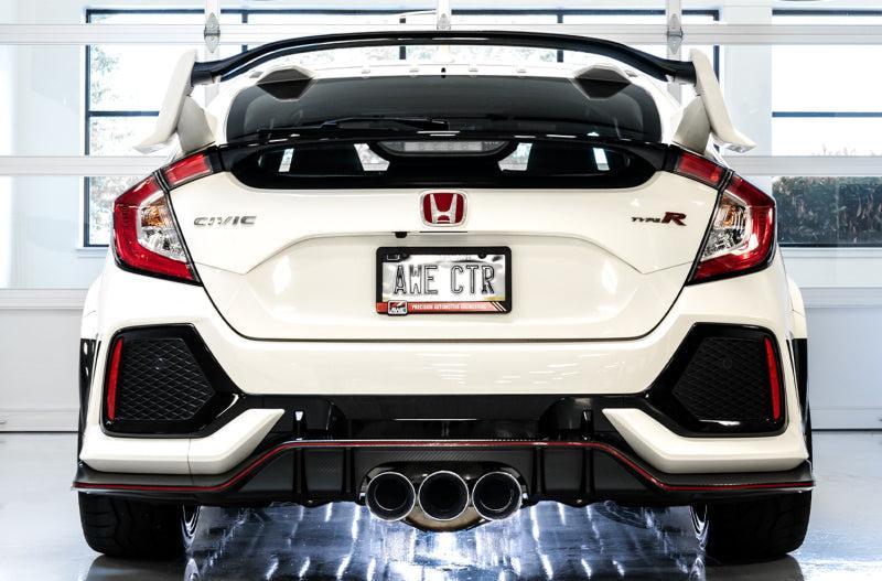 AWE Tuning 2017+ Honda Civic Type R Track Edition Exhaust w/Front Pipe & Triple Chrome Silver Tips AWE Tuning Catback  AXOPROS