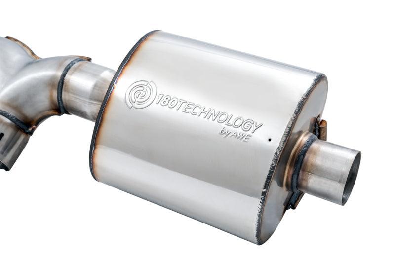 AWE Tuning 2018+ Jeep Wrangler JL/JLU Tread Edition Axle-Back Dual Exhaust - Diamond Black Tips AWE Tuning Catback  AXOPROS