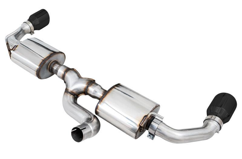 AWE Tuning 2018+ Jeep Wrangler JL/JLU Tread Edition Axle-Back Dual Exhaust - Diamond Black Tips AWE Tuning Catback  AXOPROS