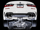 AWE Tuning 2019+ BMW M340i (G20) Non-Resonated Touring Edition Exhaust - Quad Diamond Black Tips AWE Tuning Catback  AXOPROS