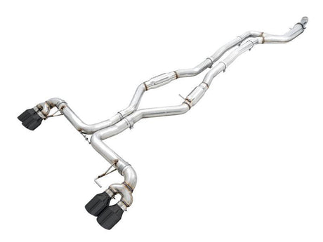 AWE Tuning 2019+ BMW M340i (G20) Track Edition Exhaust - Quad Diamond Black Tips AWE Tuning Catback  AXOPROS