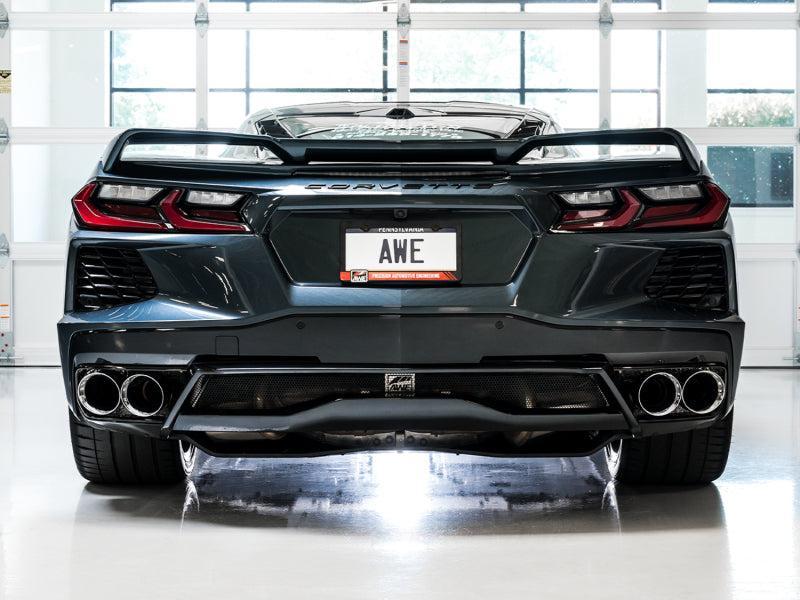 AWE Tuning 2020 Chevrolet Corvette (C8) Touring Edition Exhaust - Quad Chrome Silver Tips AWE Tuning Catback  AXOPROS