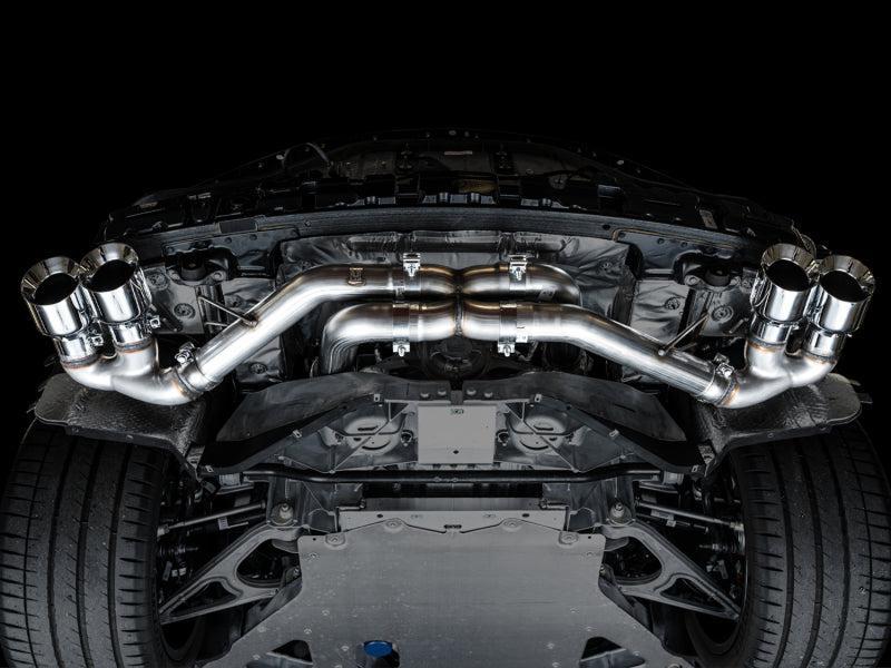 AWE Tuning 2020 Chevrolet Corvette (C8) Track Edition Exhaust - Quad Chrome Silver Tips AWE Tuning Catback  AXOPROS