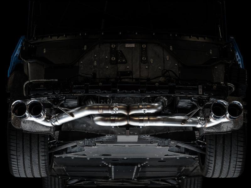 AWE Tuning 2020 Chevrolet Corvette (C8) Track Edition Exhaust - Quad Chrome Silver Tips AWE Tuning Catback  AXOPROS